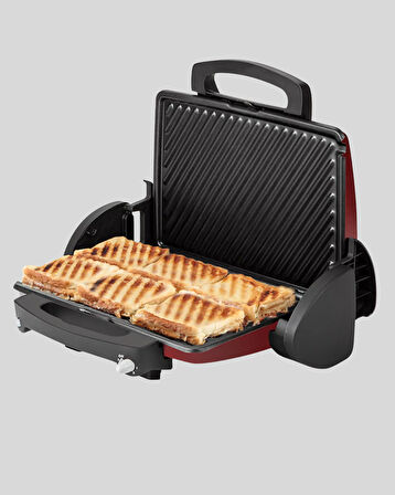 Tost Makinesi Geniş Kapasiteli Çıkarılabilir Plaka Üç Kademeli Isı Ayarlı