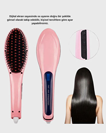 Profesyonel Saç Düzleştirici 5 Kademeli Isı Ayarlı Seramik Plakalı