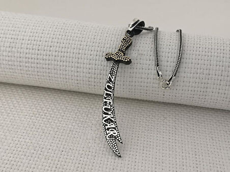 Zülfükar Kılıç 925 Ayar Gümüş Kolye