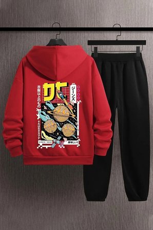 Unisex Tokoyaki Baskılı Eşofman Takımı