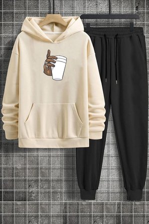 Unisex Tupac Coffee Baskılı Eşofman Takımı