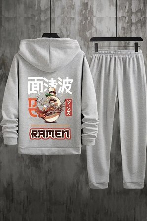 Unisex Ramen Baskılı Eşofman Takımı