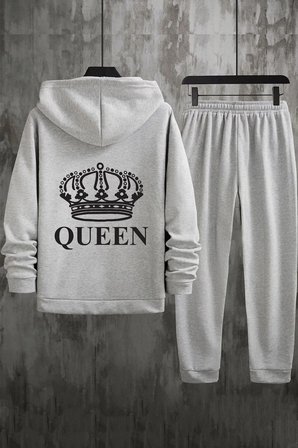 Unisex Quenn Baskılı Eşofman Takımı