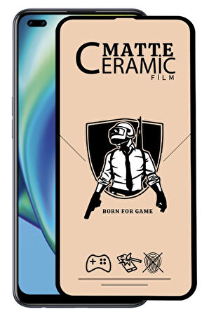 Oppo Reno 4 Mat Tam Full Kaplayan Seramik Nano Cam Ekran Koruyucu
