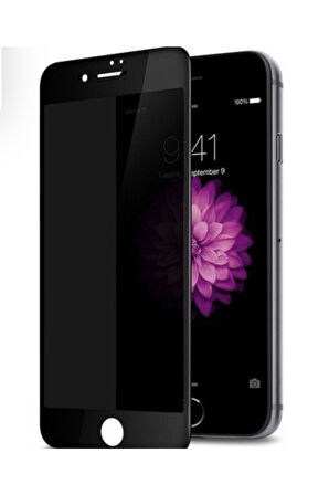Iphone 7 Plus Mat Hayalet Ekran Gizli Privacy Tam Kaplayan Kırılmaz Cam Seramik Ekran Koruyucu Siyah