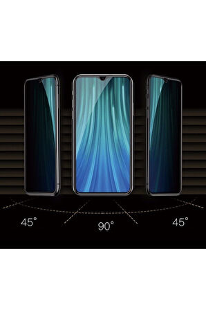 Oppo A5 / A9 2020 Mat Hayalet Ekran Gizli Privacy Tam Kaplayan Kırılmaz Cam Seramik Ekran Koruyucu