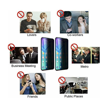 Oppo A15S Mat Hayalet Ekran Gizli Privacy Tam Kaplayan Kırılmaz Cam Seramik Nano Ekran Koruyucu