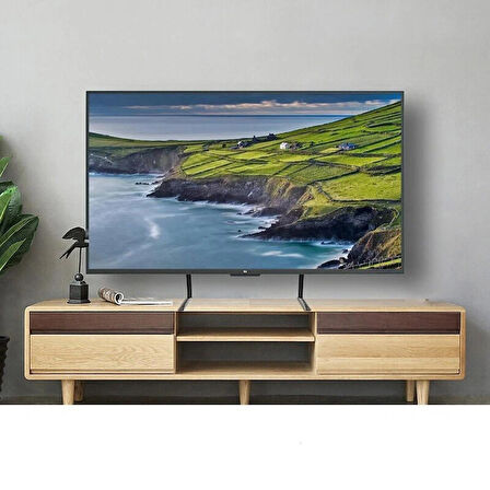 32-75" Evrensel Masaüstü TV Lcd Led Standı Sabit Ekran Yükseklik Ayarlanabilir Şık Dayanıklı Tasarım