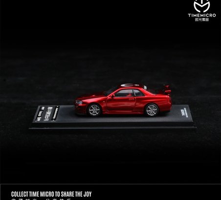 Time Micro Nissan Skyline GT-R R34 Z-Tune Türkiye Özel Limitli Seri 1:64 Diecast Model Araba