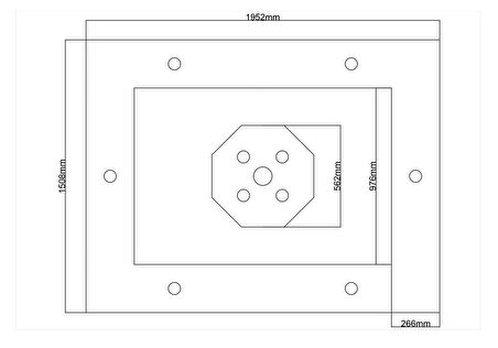 Motifpiyer Motifli Tavan Göbegi Led Spotlu Tmg -14-D-150Cmx200Cm