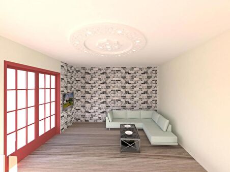 Motifpiyer Motifli Tavan Göbegi Led Spotlu Tmg -52-Cap 160Cm