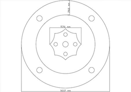 Motifpiyer Motifli Tavan Göbegi Led Spotlu Tmg -53- Cap 160Cm