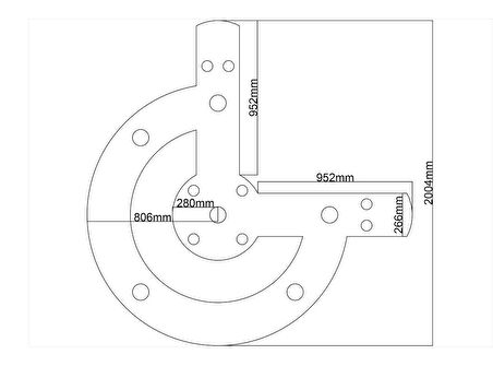 Motifpiyer Motifli Tavan Göbegi Led Spotlu Tmg -düz-14 Cap 160Cm