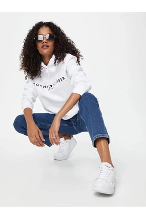 Tommy Hilfiger Bayan Kapşonlu Sweatshirt