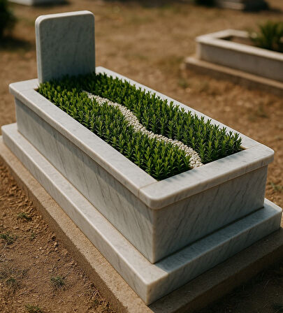 MEZAR - KABİR BİTKİ SETİ - 20 ADET YEŞİL SÜTUN TAFLAN GREENSPİRE 25-30 CM