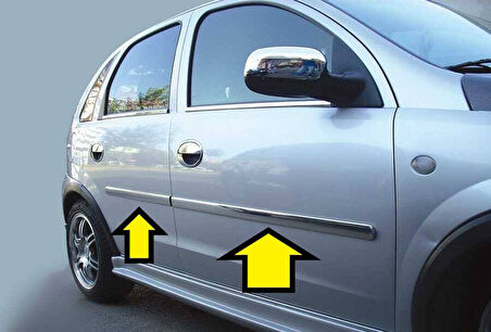 CORSA C YAN KAPI CITASI KROM 2000 2001 2002 2003 2004 2005 2006 2007