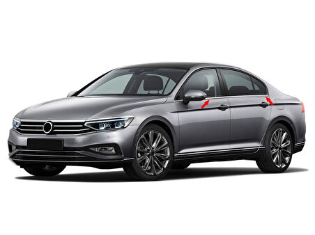 PASSAT B8.5 CAM ÇİTASI 4 PARÇA KROM 2019 2020 2021 2022 2023