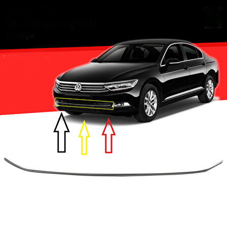 PASSAT B8 ÖN TAMPON ALT CITASI KROM 2015 2016 2017 2018 2019 1 PARÇA