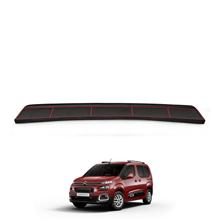 Citroen Berlingo Arka Tampon Eşiği Koruma 2019- Yılı ve Sonrası mat cappafe plastik B3 4 A.T.E.