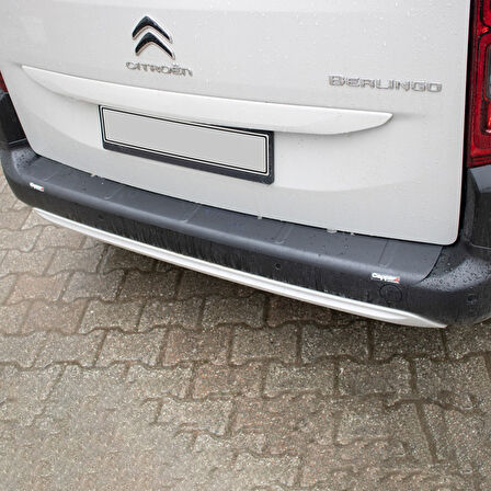 Citroen Berlingo Arka Tampon Eşiği Koruma 2019- Yılı ve Sonrası mat cappafe plastik B3 4 A.T.E.