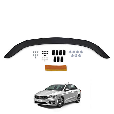 4mm 1.kalite Fiat Egea 2015 YILI SONRASI Ön Kaput Koruyucu Rüzgarlığı CAPPAFE 30290615 4 *c7  2*