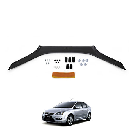 4mm 1.kalite Ford Focus 2005 2008 ARASI Ön Kaput Koruyucu Rüzgarlığı CAPPAFE 30300405 4 *B8 12  *