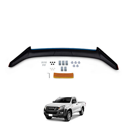 4mm 1.kalite Isuzu D-Max 2012 SONRASI Ön Kaput Koruyucu Rüzgarlığı CAPPAFE 30380112 4 * A3 34