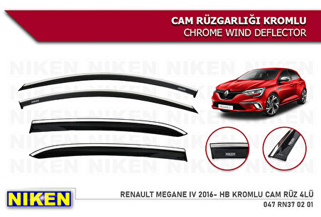 megane 4 h.b niken kromlu cam rüzgarlığı