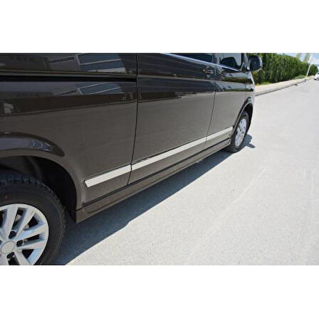 TRANSPORTER T5 UZUN ŞASE YAN KAPI ÇITASI 7 PARÇA KROM 2010 2011 2012 2013 2014 2015 2016