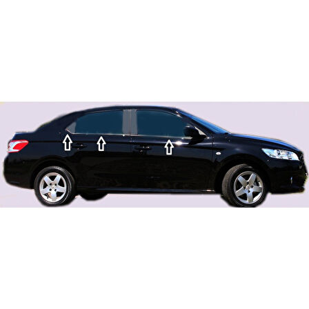 PEUGEOT 301 6 PARÇA CAM ÇİTASI 2012 2013 2014 2015 2016 2017 2018 2019 2020 2021