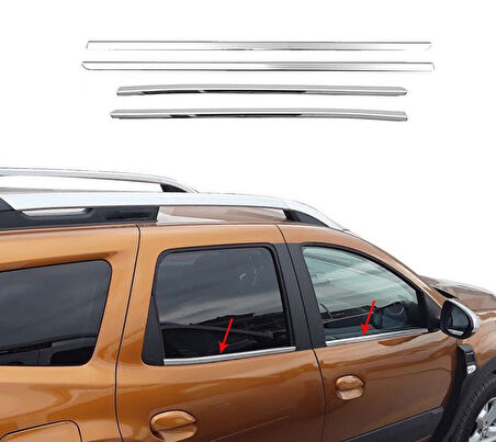 DUSTER 18+ CAM ÇİTASI KROM