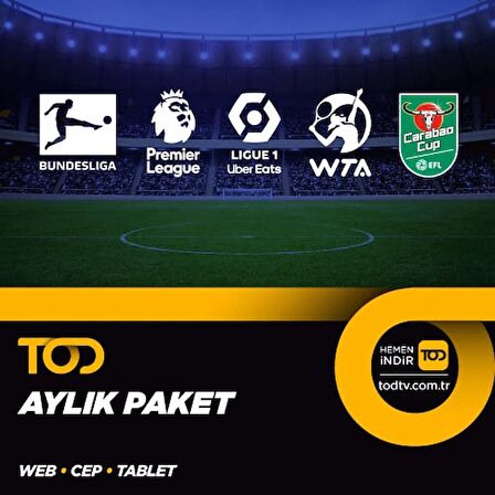 Tod 1 Aylık Spor Extra+ Paketi - (Web + Cep + Tablet)