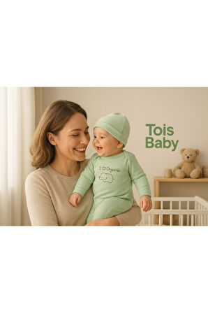 Tois Baby 2 Li Avantajlı Set Hediyelik Organik Hastahane Çıkışı Bebek Takımı 0-3 Ay