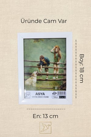 Dekoratif Tokyo 3'lü Set (10x15, 13x18, 15x21) Plastik Beyaz Fotoğraf Çerçevesi