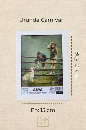 Dekoratif Tokyo 3'lü Set (10x15, 13x18, 15x21) Plastik Beyaz Fotoğraf Çerçevesi