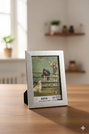 Dekoratif Tokyo 3'lü Set (10x15, 13x18, 15x21) Plastik Gümüş Fotoğraf Çerçevesi