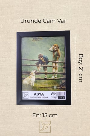 Dekoratif Tokyo 3'lü Set (10x15, 13x18, 15x21) Plastik Siyah Fotoğraf Çerçevesi
