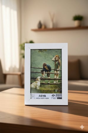 Dekoratif Tokyo 10x15 Ayaklı Camlı Plastik Fotoğraf Çerçevesi