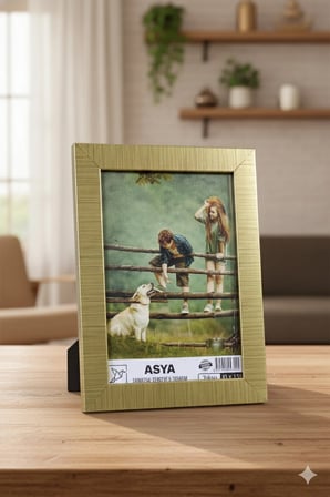 Dekoratif Tokyo 10x15 Ayaklı Camlı Plastik Fotoğraf Çerçevesi