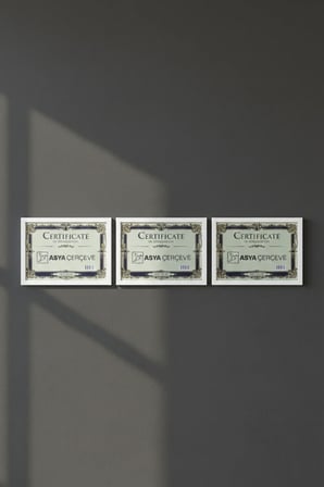 Dekoratif Tokyo A4 (21x30) 3'lü Beyaz Plastik Fotoğraf Çerçevesi