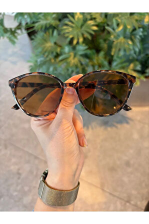 Tokyo Cat Eye Leopar 49 Ekartman Güneş Gözlüğü Kadın Erkek Hafif Çekik Küçük Gözlük