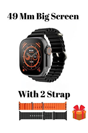 Watch 8 Ultra Series Ultra Akıllı Saat 49 Mm Büyük Ekran OS/Android +1 Kordon Hediyeli Akıllı Saat