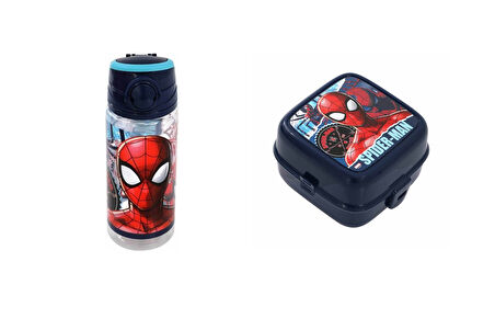 Spiderman TORN W2 Su matarası ve Beslenme Kabı