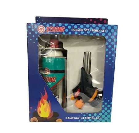 Strong Kamp Gazı Seti Bütan Propan Kamp Ocak Pürmüz Seti 1300 Derece