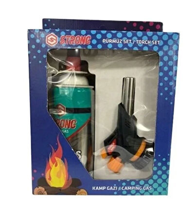 Strong Kamp Gazı Seti Bütan Propan Kamp Ocak Pürmüz Seti 1300 Derece