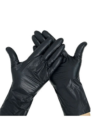 Tpe Siyah Eldiven 1 Paket - (Paket 100 Adet)