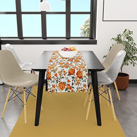 Adawall Orange Lotus Runner 140x45CM