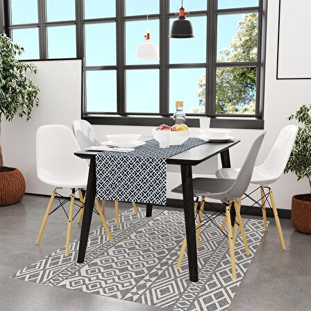 Adawall Mavi Geometrik Runner 140x45CM