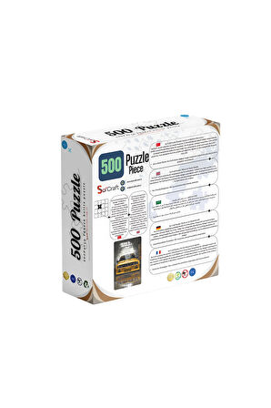 500 Parça Puzzle Sarı Spor Araba