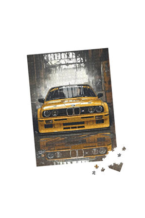 500 Parça Puzzle Sarı Spor Araba